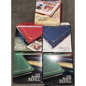 Creative Memories Tape Runner Dispenser 2 Runner Refills Mounting Corners Split